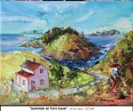 Summer at Tors Cove, Oil on Canvas